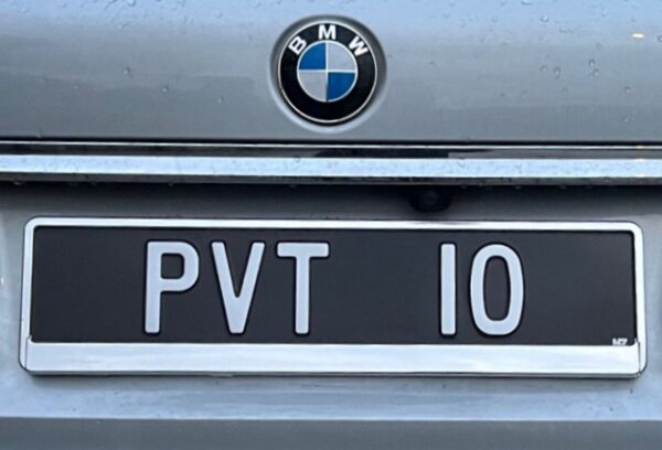 Chrome Plate Holder for European size plates