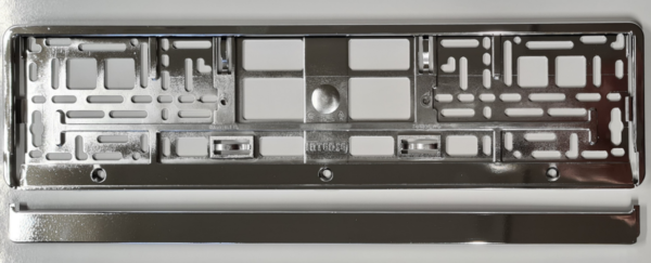 Chrome Plate Holder for European size plates - Image 2