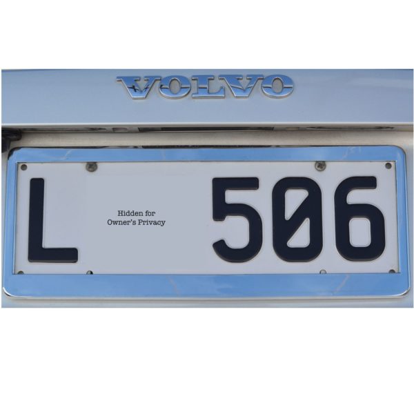 NZ Chrome Number Plate Frame - Image 2