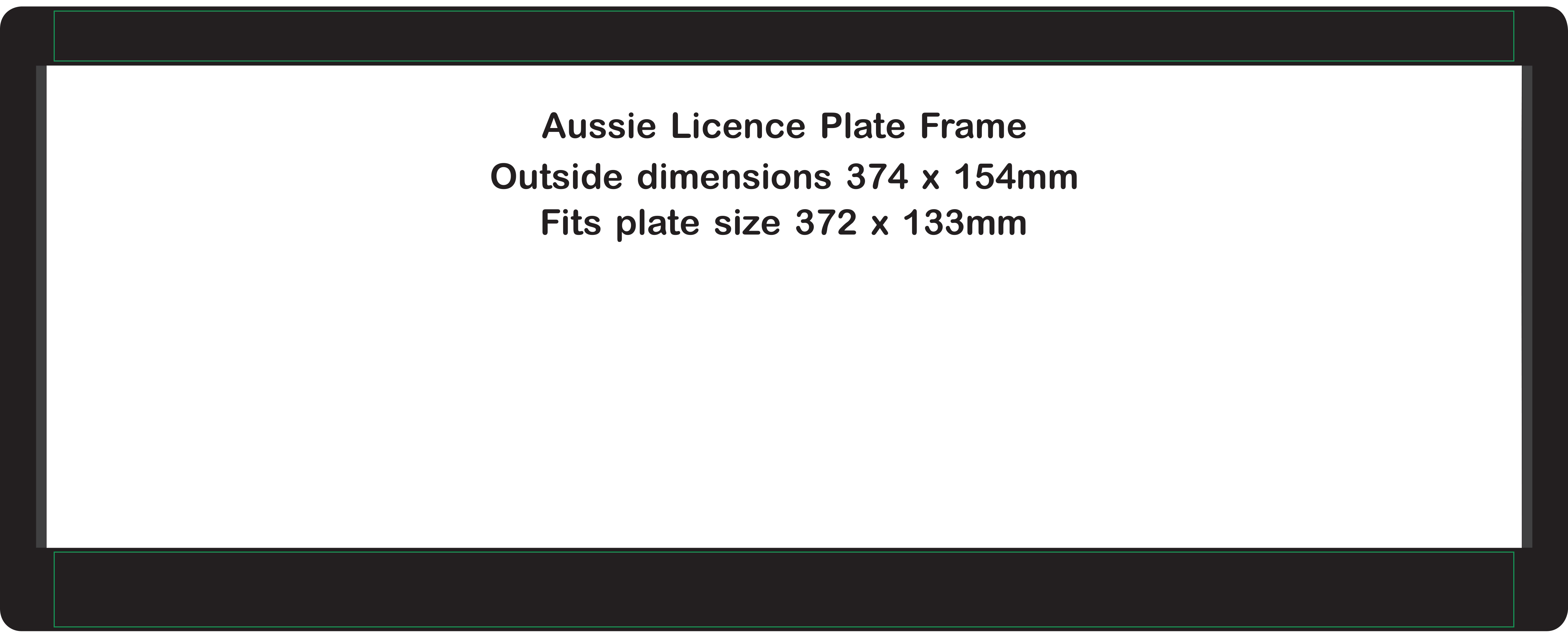 Aussie Custom Plate Frame Autographics