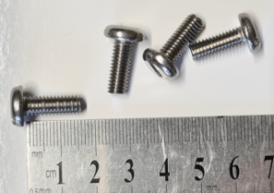16mm M6 Stainless machine screws