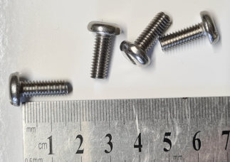 16mm M6 Stainless machine screws